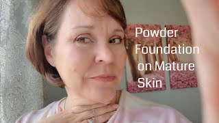 Laura Geller Balance and Brighten Power Foundation On Mature Skin [upl. by Nevile]