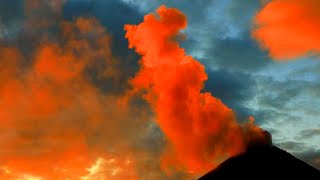 ERUPTION OF KARYMSKY VOLCANO  Kamchatka Peninsula [upl. by Zavala]