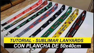 COMO Sublimar LANYARDS  tutorial completo [upl. by Einavoj]