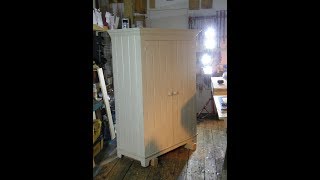 Solid Pine Armoire Complete Build [upl. by Ynetruoc283]