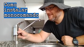 Como instalar Griferia Monocomando cocina [upl. by Clayberg]