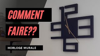 Comment fabriquer une HORLOGE Murale DIY [upl. by Lahcar]