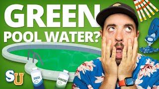 How to Get Rid of POOL ALGAE Green Water [upl. by Oad965]