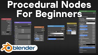 Procedural Nodes For Beginners Blender Tutorial [upl. by Rabaj464]