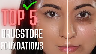 Best FULL COVERAGE Drugstore Foundations 2021 [upl. by Alakcim454]