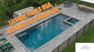 Leisure Pools Ultimate 35  Start to Finish  Albert Group Pools amp Patios [upl. by Kcirdef]