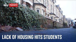 Housing crisis Students hit by rising rents and reducing properties [upl. by Packston]