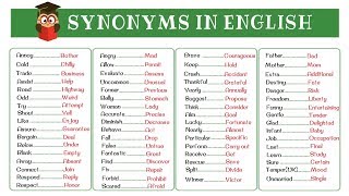 120 Super Common Synonyms to Increase Your Vocabulary in English [upl. by Delos658]