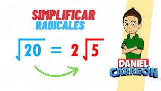 COMO SIMPLIFICAR RADICALES Super facil  Para principiantes [upl. by Eahs]