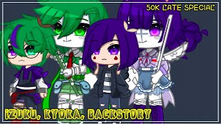 Izuku Afton Kyoka Emily backstory  My Afton AU  MHA×FNAF  LATE 50K SPECIAL [upl. by Airbas]