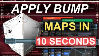 Blender 28  Principled BSDF  Apply Bump Maps In 10 Seconds [upl. by Tarsuss191]