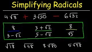 How To Simplify Radicals [upl. by Jarrid]