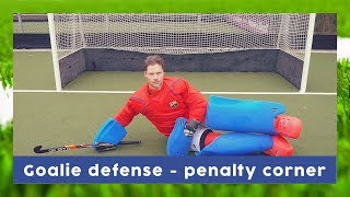 Defending Penalty Corner tutorial  Goalkeeper technique  HockeyheroesTV [upl. by Eidas132]