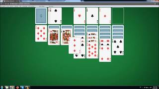 Klondike Solitaire  a no commentary walkthrough [upl. by Tiras]