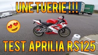 TEST APRILIA RS125 2T  UNE TUERIE [upl. by Janeva]