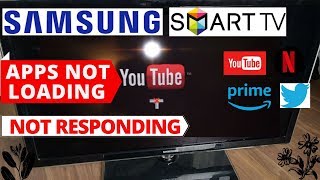 How to Fix Samsung Smart TV Apps Not Loading  Samsung TV Apps Not Working [upl. by Steffie]