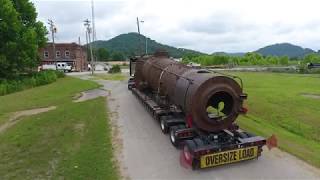 Nickel Plate Road 587 Arrives at Ravenna KY Drone Video [upl. by Alimhaj]