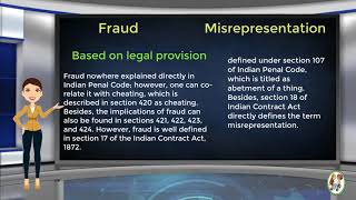 What is Difference Between Fraud amp Misrepresentation [upl. by Ibbob]