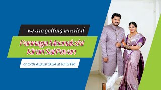 PANNAGA MEENAKSHI WEDS KIRAN SAI PAVAN [upl. by Analah945]