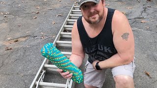 How To Replace Extension Ladder Rope  Werner [upl. by Eatnuhs]