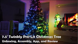 BEST CHRISTMAS TREE  Twinkly 75 Christmas Tree Unboxing Demonstration and Review [upl. by Subir]