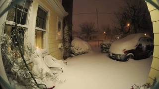 12 hour Time Lapse Winter Snow Storm [upl. by Ninnetta]