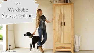 How to Build a Wardrobe Armoire CabinetUsing 2x4s and Plywood [upl. by Ecinerev268]