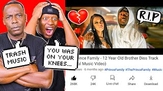 REACTING TO THE PRINCE FAMILY DISSTRACK WITH MY DAD BAD IDEA [upl. by Einiffit]