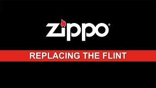 Zippo Instructional Replacing the Flint [upl. by Asserrac]