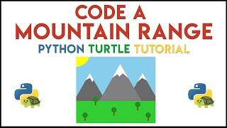 Python Turtle  Code a Mountain Range Tutorial [upl. by Jacobsohn3]