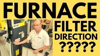 FURNACE FILTER DIRECTION How to Replace HVAC Furnace Filter [upl. by Bremen]