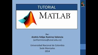 Tutorial 1 de MATLAB en español  Introducción 12 [upl. by Pilloff]