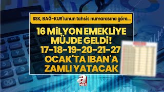 163 milyon emekliye 17181928 Ocakta yatacak SSK Bağkur Emekli Sandığı olanlara duyuru geldi [upl. by Angelo]