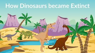 How Dinosaurs became Extinct  Dinosaur Extinction  Dinosaurs video [upl. by Eusassilem]