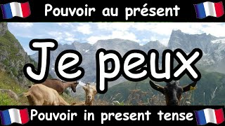 Verbe POUVOIR au présent de lindicatif  POUVOIR To Be Able To Verb Song  French Conjugation [upl. by Ataliah]