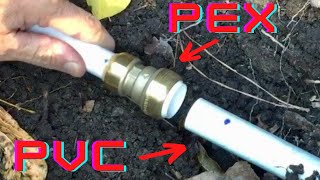 PEX to PVC Sharkbite Fittings and Silicone Wrap [upl. by Laurel14]