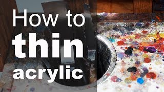 How to thin acrylic paint [upl. by Pryor]