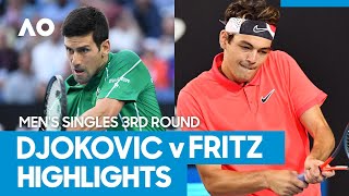 Novak Djokovic vs Taylor Fritz Match Highlights 3R  Australian Open 2021 [upl. by Lenno525]