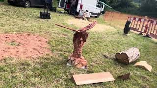 A fabulous range of wooden sculpture at Caerleon festival 2024 [upl. by Rehpotsirhcnhoj]