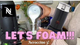 How To Foam Milk With Aeroccino 3 Make Coffee With Foam Tips amp Tricks  Easy Foamed Latte Recipe [upl. by Zolnay]