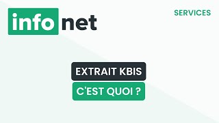 Extrait Kbis cest quoi  définition aide lexique tuto explication [upl. by Aikemit]