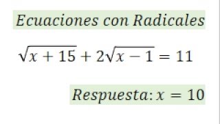 Ecuaciones con radicales que se reducen a segundo grado soluciones extrañas [upl. by Sokairyk696]