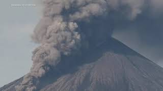 Klyuchevskaya Sopka volcano erupts in Kamchatka Russia [upl. by Fischer]