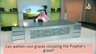 Can women visit graves what about the grave of Prophet ﷺ‎  Assim al hakeem [upl. by Martineau589]