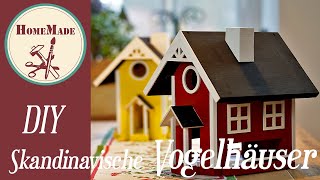 DIY Vogelhaus  Skandinavisches Vogelhaus Selber Machen  DIY Scandinavian Birdhouse [upl. by Nohtahoj126]