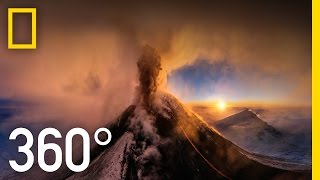 360° Kamchatka Volcano Eruption  National Geographic [upl. by Benia744]