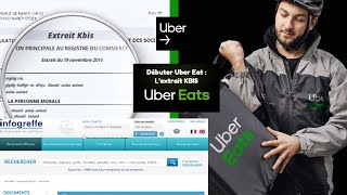 AVOIR LE KBIS EN 5 MINUTE uber eat deliveroo ubereat kbis autoentrepreneur [upl. by Ardiedak975]