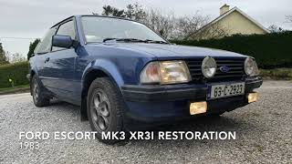 Ford Escort MK3 XR3i Restoration [upl. by Enimrej]