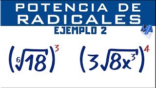 Potencia de radicales  Ejemplo 2 [upl. by Yasui570]