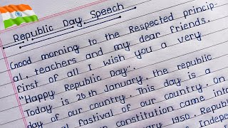 Republic Day Speech in English  26 January Speech [upl. by Alehs]